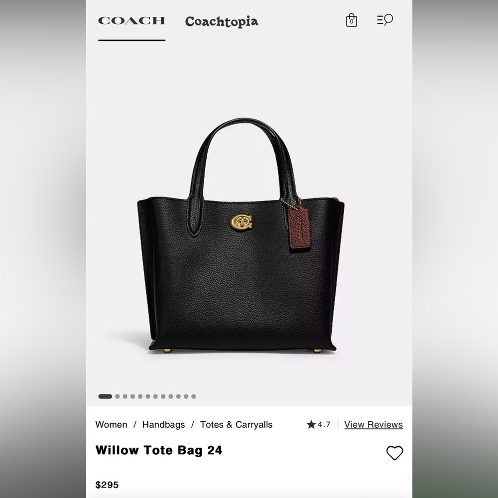 Coach Willow Tote bag 24